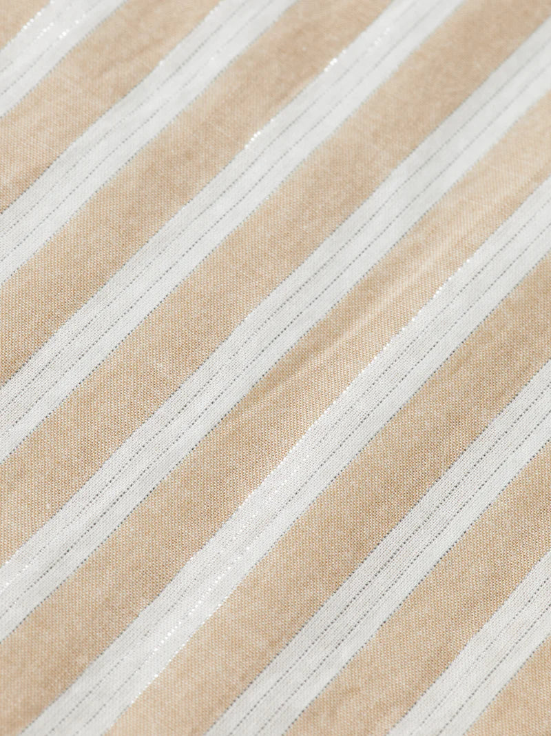 Striped Midi Shirt Dress - Desert Sand U00622T