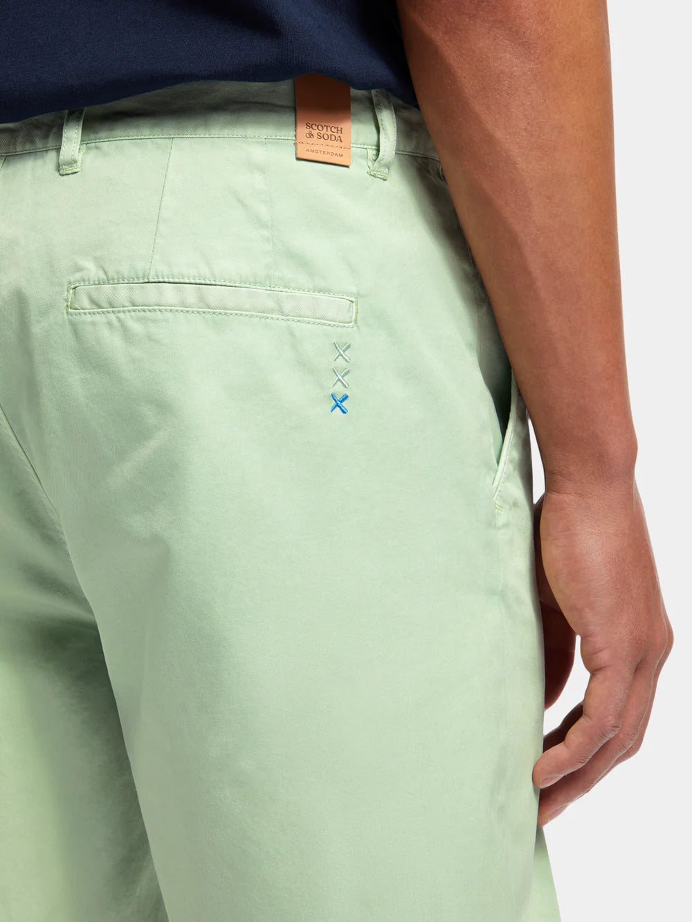 Stuart Garment-dyed Twill Shorts - Seafoam 177570