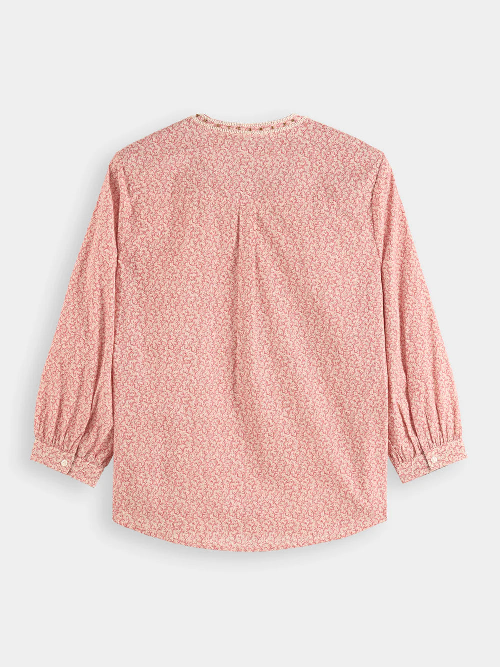 Top with Beaded Collar - Coral 177170