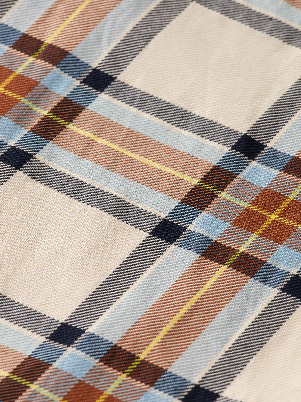 Yarn Dye Flannel Check Shirt - Beige - 178404