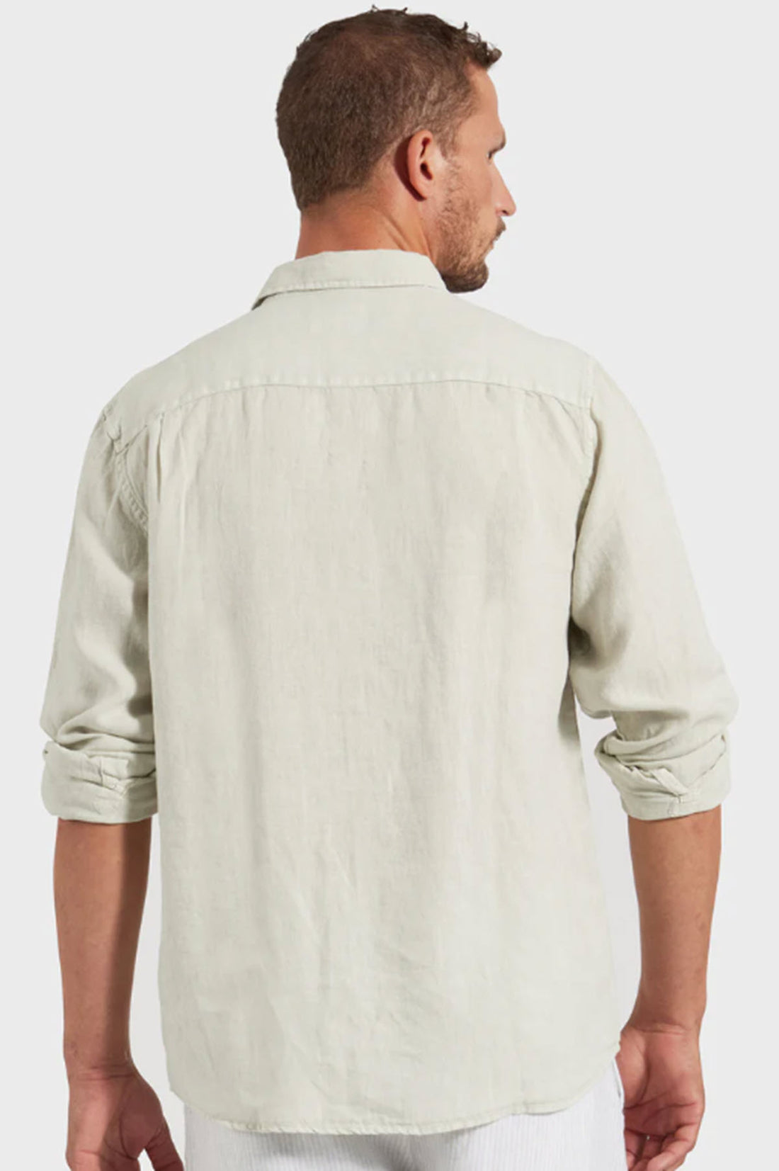 Hampton Linen Shirt - Sage Green