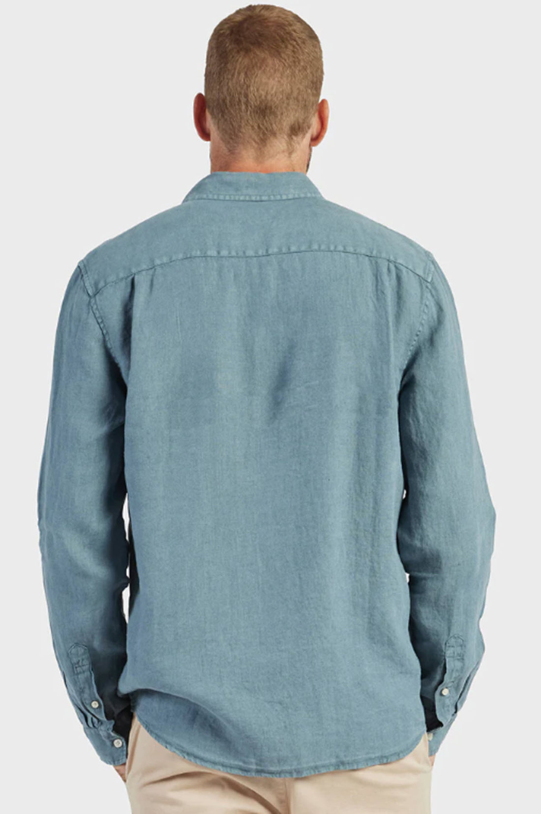 Hampton Linen Shirt - Shadow Blue