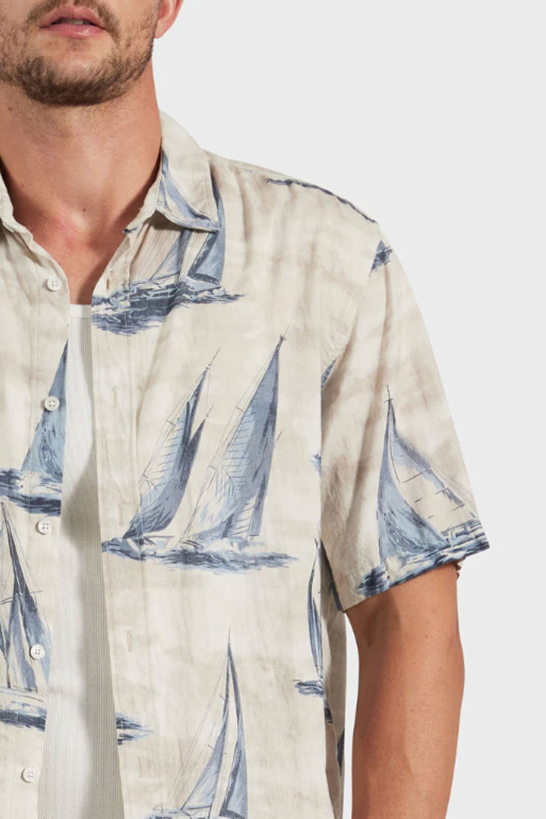 Marina Del Ray Short Sleeve Shirt - Blue