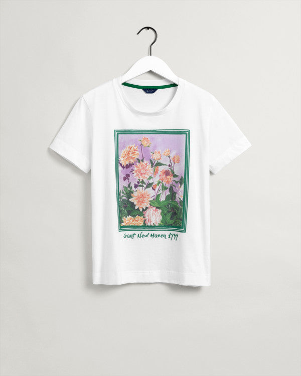Dahlia Print SS T-shirt