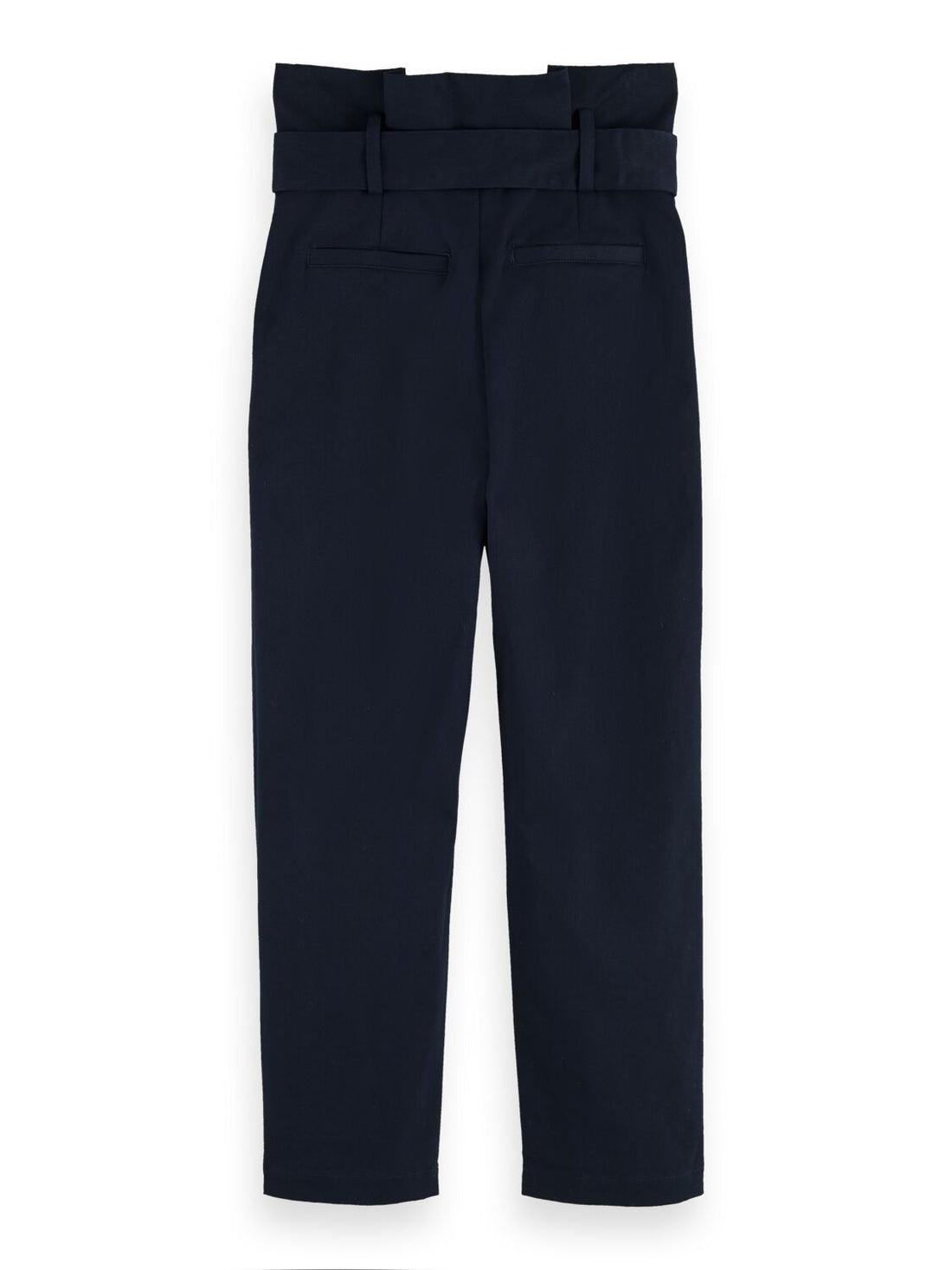Peached Cotton Paperbag Pants - 159069.
