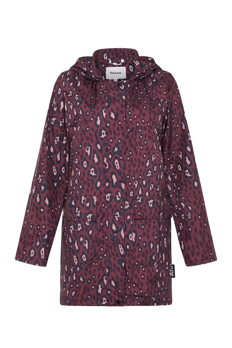 PAQME Raincoat - Pink Leopard