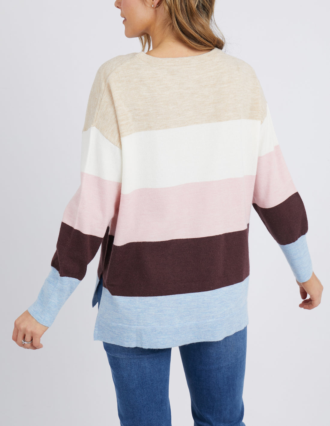 Nellie Stripe Knit Choc